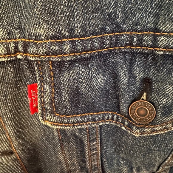 Levi's Cream Sherpa Lined Jacket - Picture 3 of 7